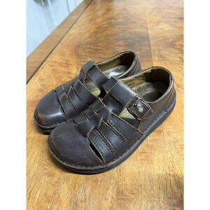 Footprints by Birkenstock Women’s 5-5.5 Sandals Madeira Fisherman Leather Strap